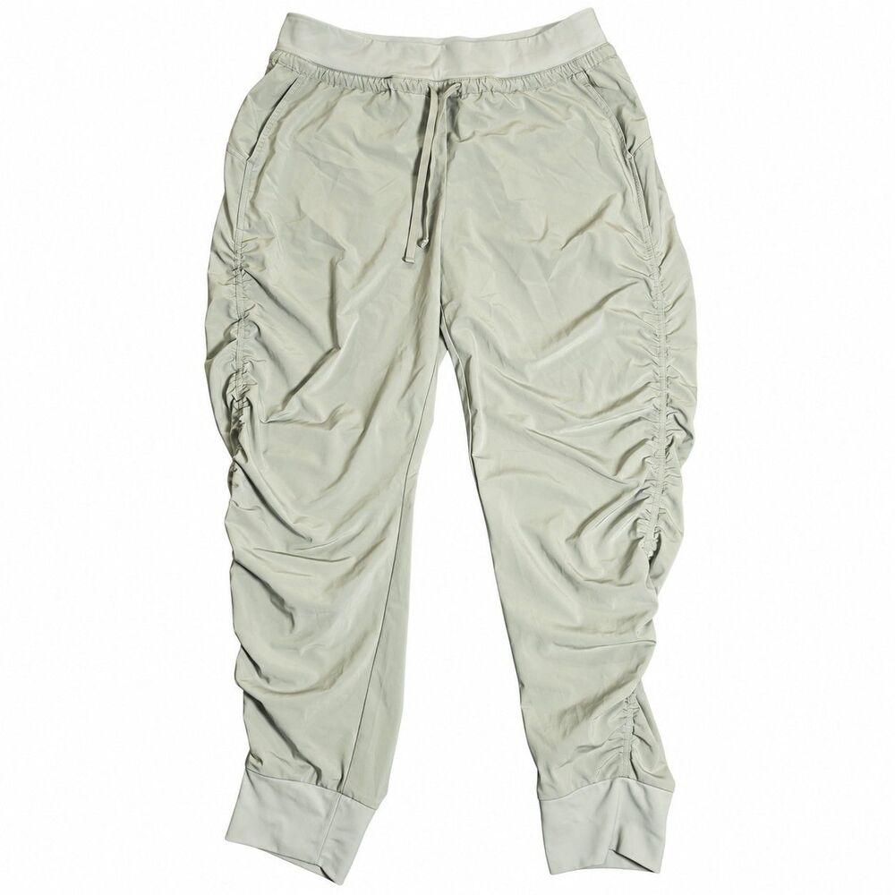 Athleta Attitude Pant Women’s Size 8 Sage Green Ruched Jogger Pants